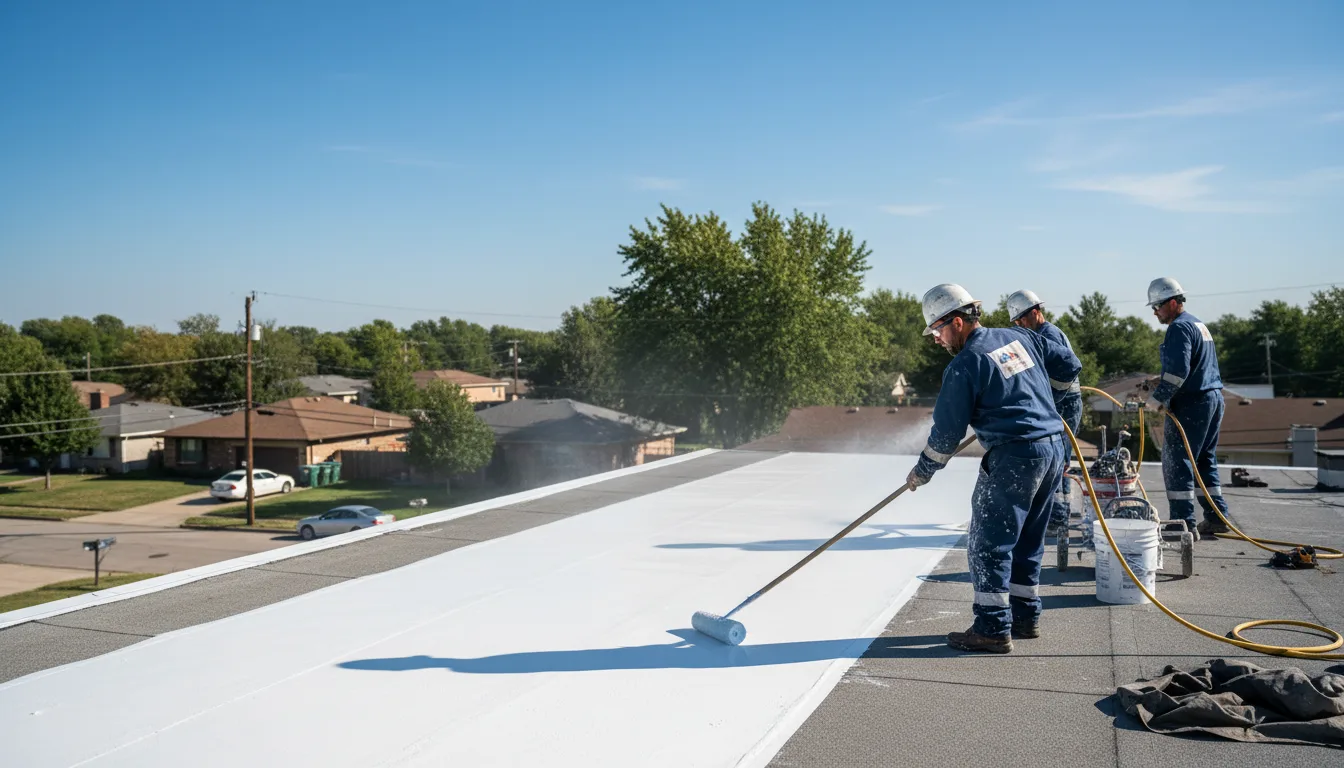 Commercial roof coating in Thayer, KS near me